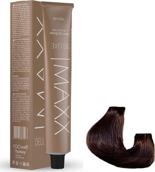 Deluxe Tüp Boya 6.77 Işıltılı Kahve 60 ml x 4 Adet + Sıvı Oksidan 4 Adet