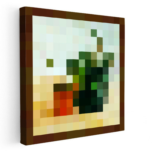 Kare Kanvas Tablo Paradisträd Minecraft Tablosu Ev Ofis Salon Duvar Dekoru
