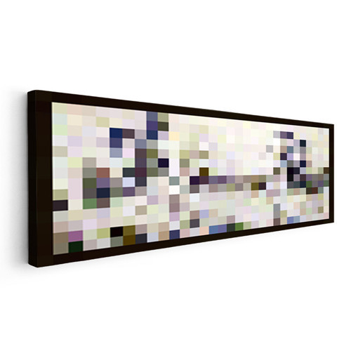 Yatay Panoramik Kanvas Tablo Bonjour Monsieur Courbet Piksel Minecraft Tablosu Ev Ofis Salon Dekoru