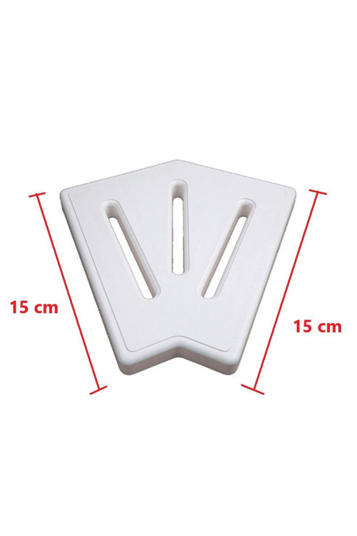 Taşma Izgarası Köşe Parçası 45° Plastik 15 CM