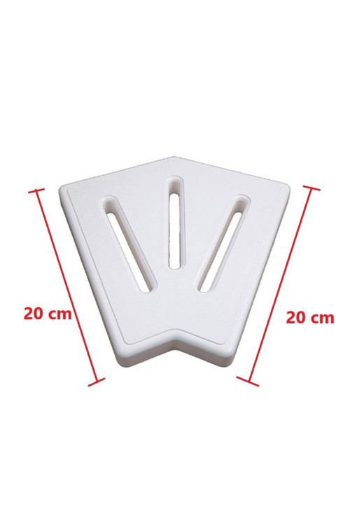 Taşma Izgarası Köşe Parçası 45° Plastik 20 Cm