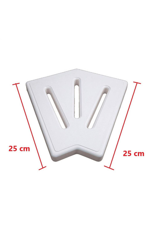 Taşma Izgarası Köşe Parçası 45° Plastik 25 Cm
