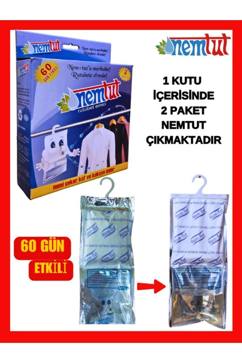 Nem Alıcı Rutubet Emici Koku Giderici Korozyon Önleyici ( 30 Kutu Içerisinde 60 Paket )