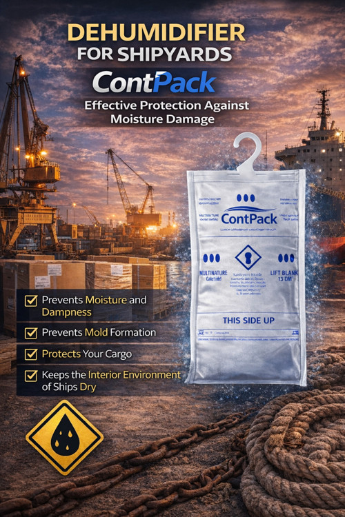 Contpack Hanging Moisture Absorber Container Dryer Anti-Condensation Preventer 5 Piece 1900 Gr