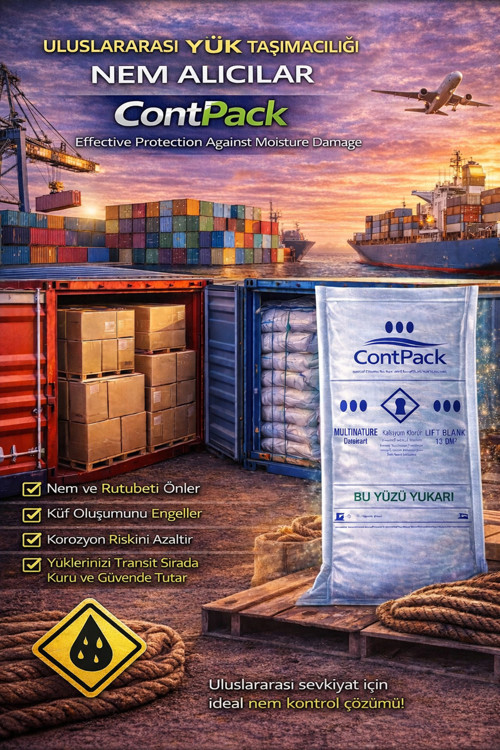 Contpack Plus Askısız Nem Alıcı Rutubet Engelleyici Konteyner Kurutucu 20 Adet 380 GR.