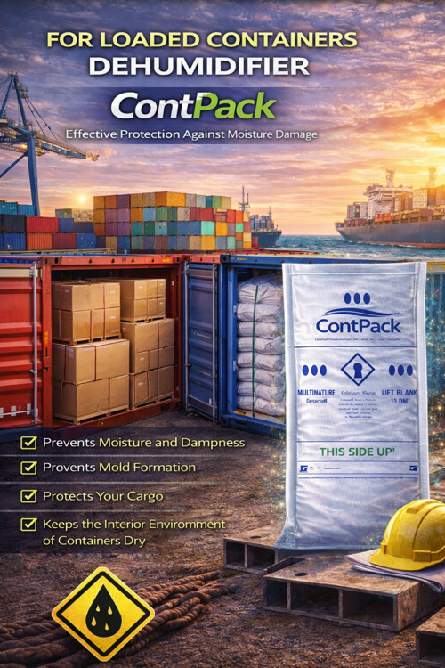 Contpack Absorber Moisture Humidity Preventer Container Anti Condensation Dryer 5 Piece 1900 Gr