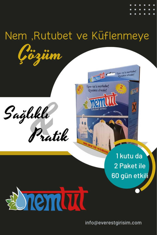 Nem Tut Nem Giderici Rutubet Emici Koku Giderici Küf Ve Korozyon Önleyici 30 Kg 30 Kutu 60 Paket