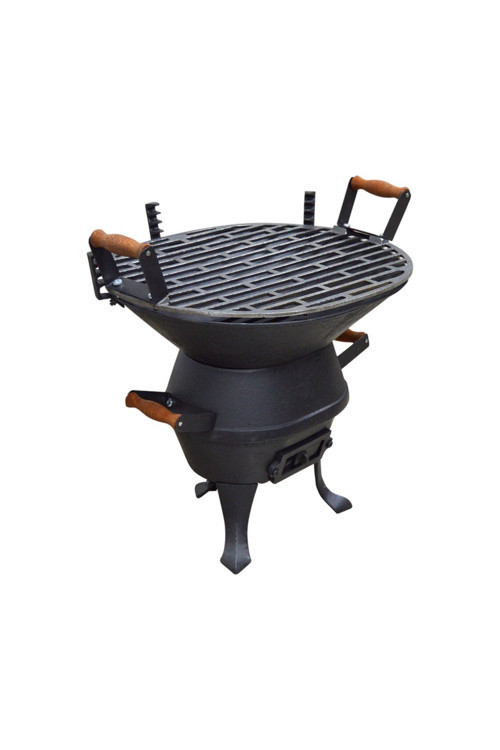 flamestove Pik Döküm Dekoratif- Kullanışlı- Elips Barbekü, Mangal