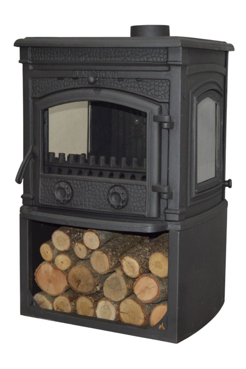 flamestove SİRİUS ULTRA YK STYLE 3 CAMLI YAN KAPAKLI ODUNLUKLU ŞÖMİNE FS-014-YKST
