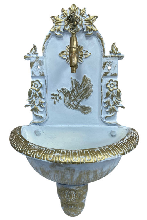 flamestove FLAME STOVE FS-915 KÜÇÜK BEYAZ ALÜMİNYUM BAHÇE ÇEŞMESİ