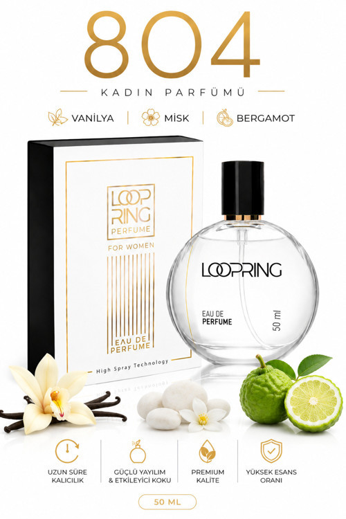 Loopring Perfume 804 Velvet Bloom Kadın Parfüm EDP 50 ML Kalıcı Çiçeksi Meyvemsi