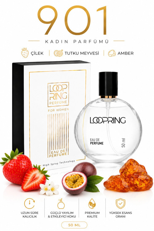 Loopring Perfume 901 Charm Bomb EDP 50 ML Kadın Parfüm Kalıcı Meyvemsi Çiçeksi