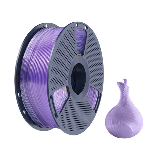 PLA Transparan Şeffaf Filament Mor 1.75mm 1kg