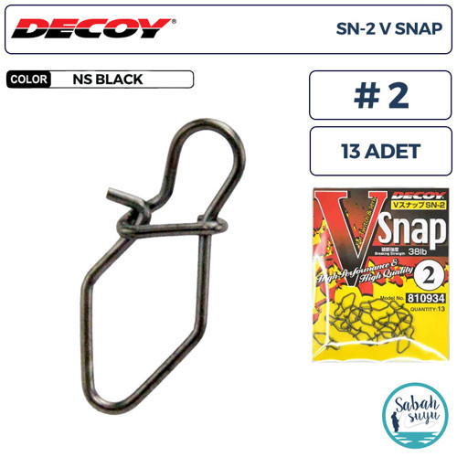 SN-2 V Snap Klips #2 38lb (13 Adet)