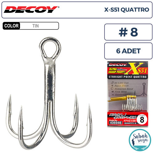 X-S51 Quattro Dörtlü İğne TIN #8 (6 Adet)