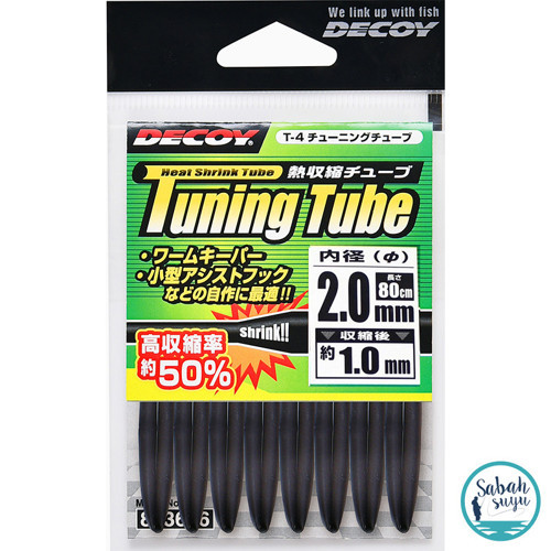 T-4 Tuning Tube Makaron 2.0mm 80cm Siyah