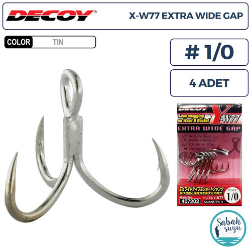 Y-W77 Curve Treble Üçlü İğne TIN #1/0 (4 Adet)