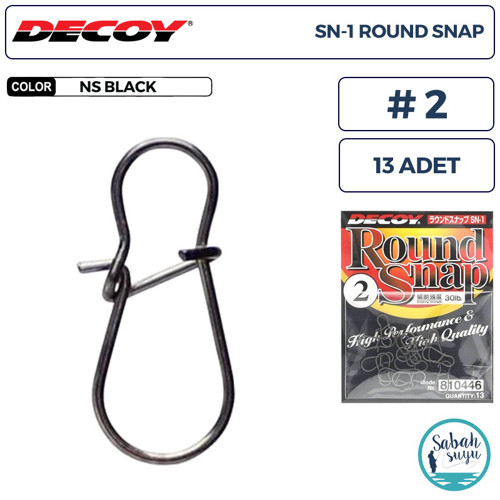 SN-1 Round Snap Klips BN #2 30lb (13 Adet)