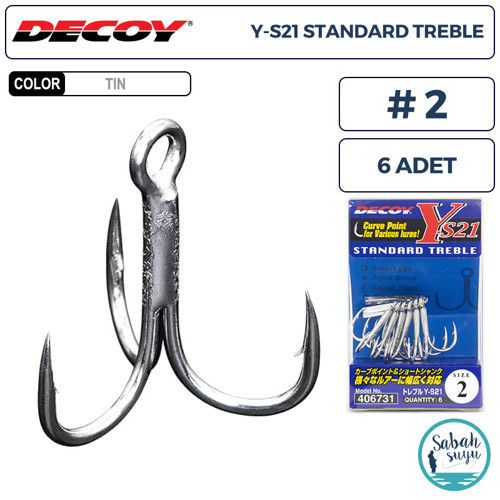 Y-S21 Standart Treble Üçlü İğne TIN #2 (6 Adet)