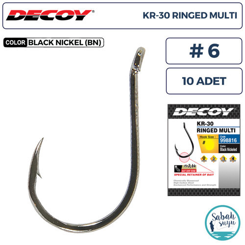 KR-30 Ringed Multi Delikli Olta İğnesi BN #6 (10 Adet)
