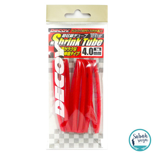 T-3 Shrink Tube Asist İğne Makaronu 4.0mm 1mt Kırmızı