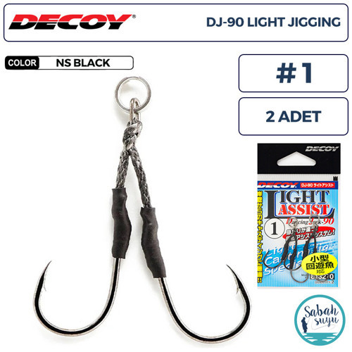 DJ-90 Light Jigging Çiftli Asist İğnesi #1 (2 Adet)