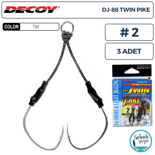 DJ-88 Twin Pike Çiftli Asist İğnesi #2 (3 Adet)