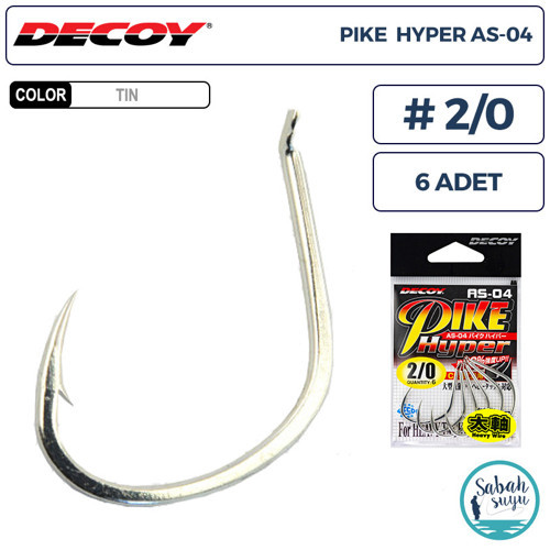 AS-04 Pike Hyper Jigging Asist İğne TIN #2/0 (6 Adet)