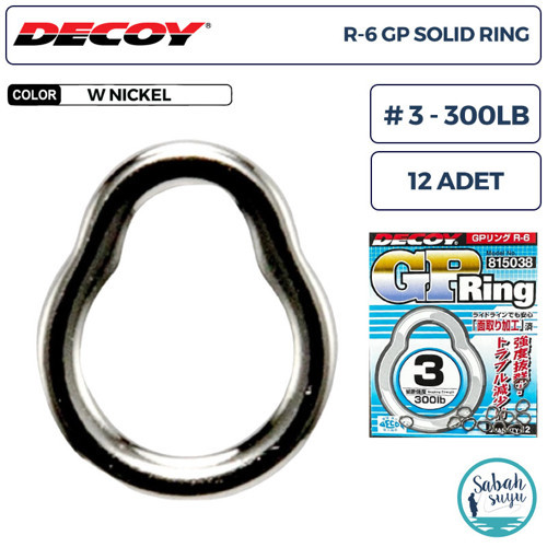 R-6 GP Solid Ring (Kapalı Halka) #3 300lb (12 Adet)