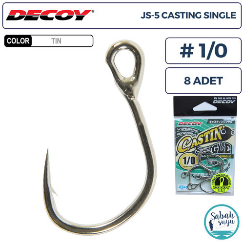 JS-5 Casting Single Tekli İğne #1/0 (8 Adet)