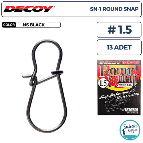 SN-1 Round Snap Klips BN #1.5 24lb (13 Adet)
