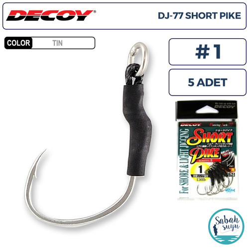 DJ-77 Short Pike Tekli Arka Asist İğnesi #1 (5 Adet)