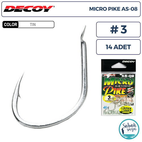 AS-08 Micro Pike Super Light Jigging Asist İğne TIN #3 (14 Adet)