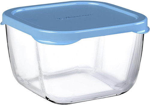Paşabahçe Snowbox Saklama Kabı Mavi Kapaklı 275 cc 53223 4'lü Set
