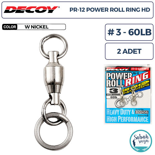 PR-12 Powerroll Ring Halkalı Fırdöndü #3 60lb (2 Adet)