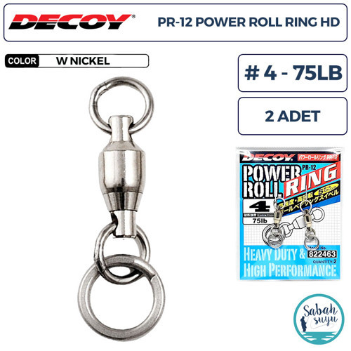 PR-12 Powerroll Ring Halkalı Fırdöndü #4 75lb (2 Adet)