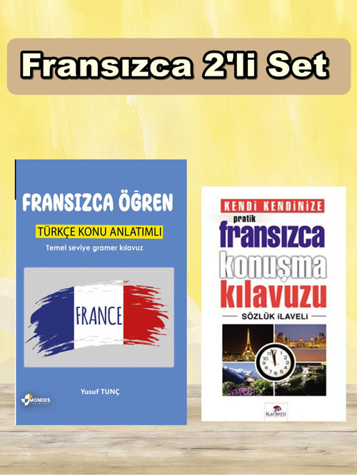 Fransızca Öğren 2'li set - 1 Mondes Yayınları Fransızca Öğren 2'li set