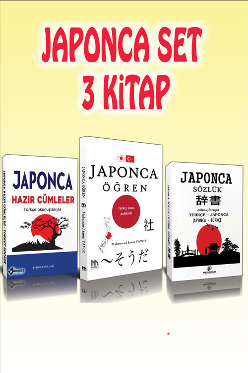 Mondes Yayınları Japonca Öğrenme Seti 3 Kitap
