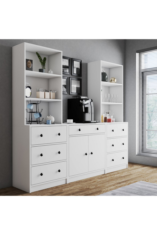 K11-2K22 Kahve Köşesi Çekmeceli raflı düzenleyici