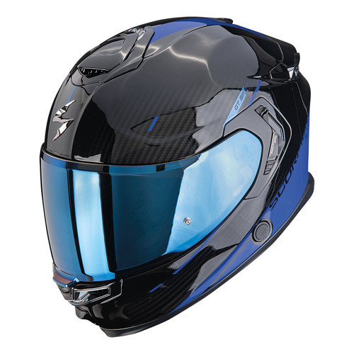 Apex EXO-GT SP Carbon Matrix Air Asphalt Kapalı Motosiklet Kaskı Siyah Mavi