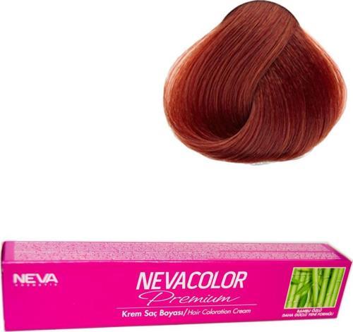 Nevacolor Tüp Boya  6.45 Kızıl Bakır  x 2 Adet + Sıvı Oksidan 2 Adet