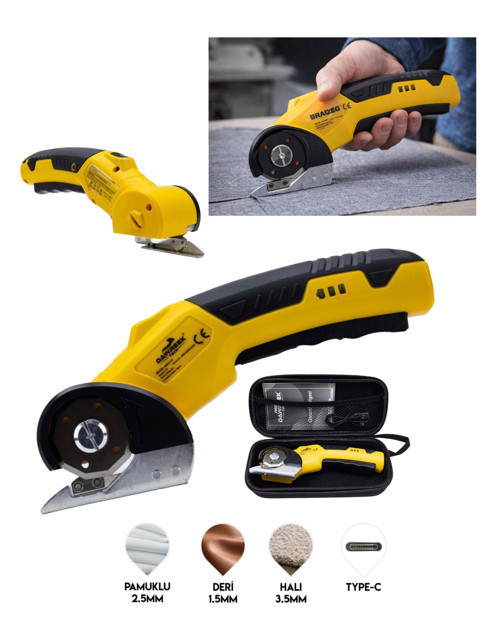 Şarjlı Kumaş Kesme Makinesi