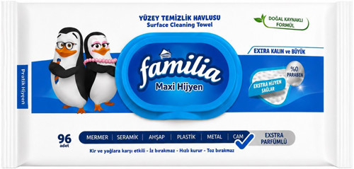 Yüzey Temizlik Havlusu 96 Yaprak Maxi Hijyen Kabartma Doku Plastik Kapaklı