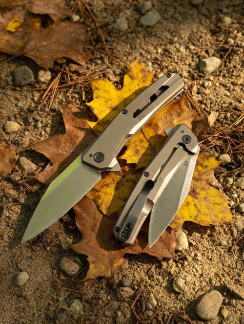 Knivox Browning D2 Çelik Titanyum Kaplama Katlanır Çakı -Ultra Dayanıklı Outdoor Bıçağı