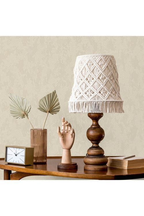 Düz Desen Duvar Kağıdı | ROCOCO 1402-4/15, Bej, Elyaf Taban (Non-Woven) - 16.5 m²