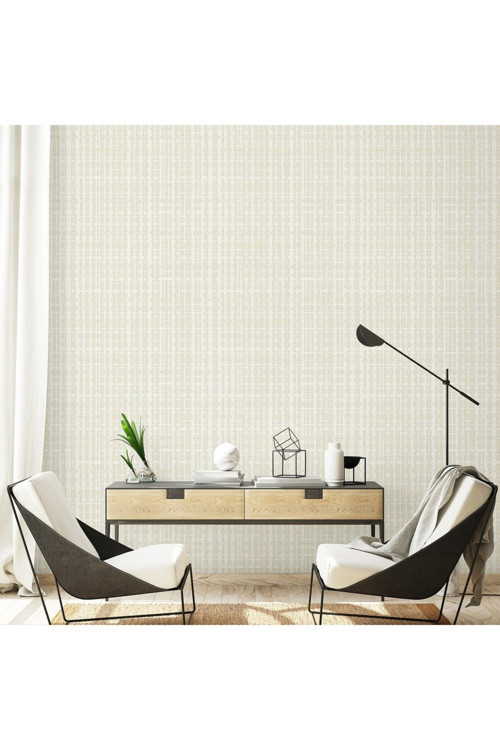 Çok Renkli Duvar Kağıdı | BETA 1105-1, Beyaz, Elyaf Taban (Non-Woven) - 16.5 m²