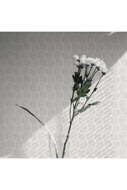 Geometrik Desen Duvar Kağıdı | OMEGA 23201-2, Açık, Krem, Elyaf Taban (Non-Woven) - 16.5 m²