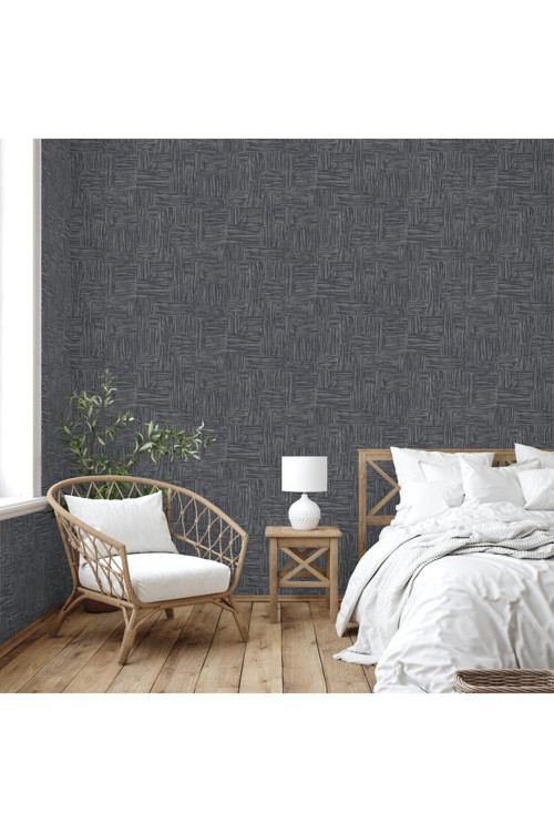 Urban Still Design Wallpaper | MUSE 25101-6, Antrasit, Elyaf Taban (Non-Woven) - 16.5 m²