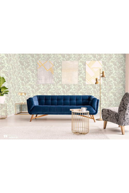 Şal Desen Duvar Kağıdı | TROPICANO 9903-2, Yeşil, Kağıt Taban - 16.5 m²