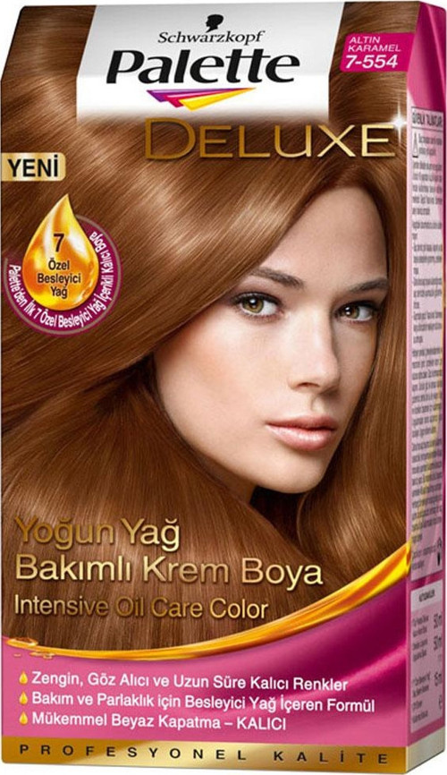 Saç Boyası 7-554 Altın Karamel x 2 Adet